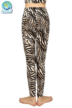 LEGGINGS ANIMALIER ZEBRATO DONNA